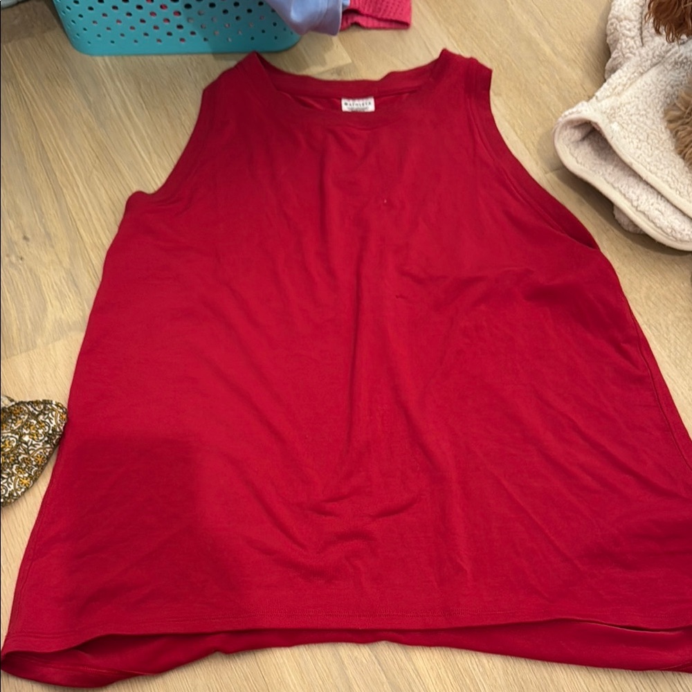 Athleta Red Sleeveless Top medium